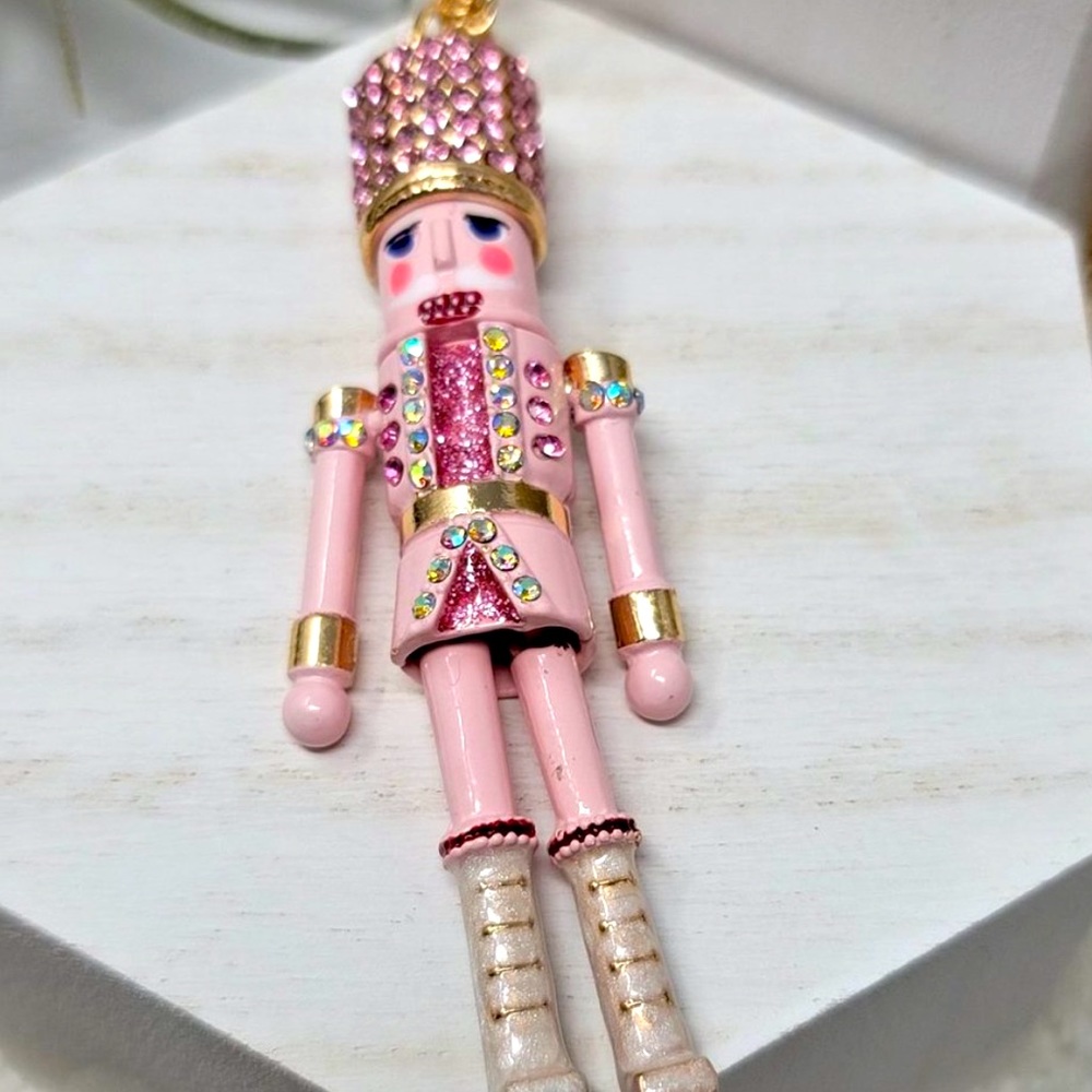 New Betsey Johnson Nutcracker Pendant Long Necklace - Picture 8 of 13